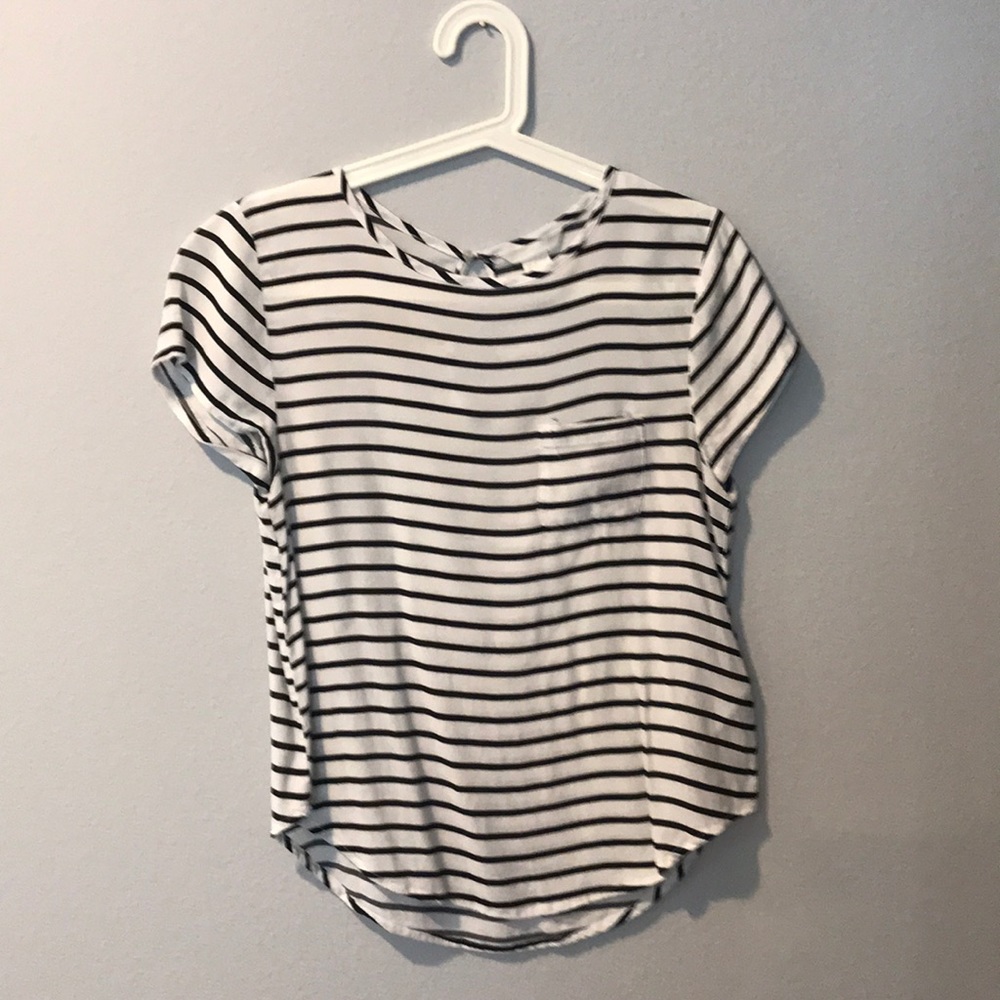 Black and white shirt